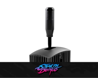 Pomo de palanca de cambios y adaptador negro compatible con Fanatec Clubsport Mod Sim