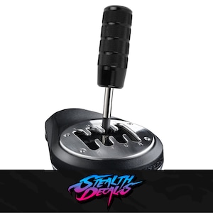 Weighted Gear Shifter knob and adapter Non-slip Black to fit Thrustmaster TH8A Sim Racing Drifting