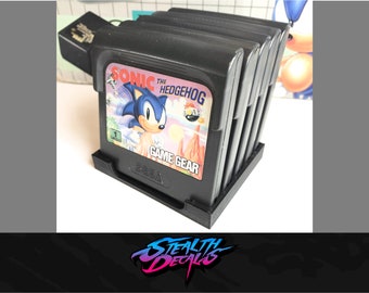 Game Gear 5 cartridge game display stand organiser Sega