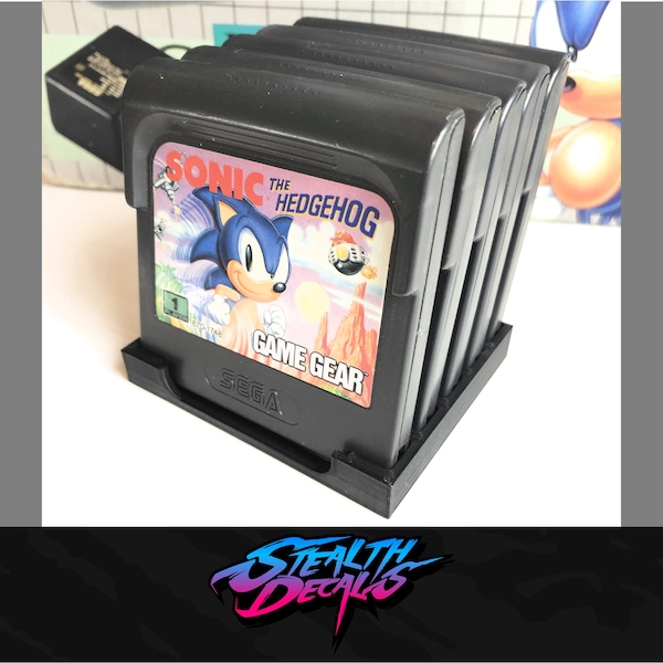 Game Gear 5 cartridge game display stand organiser Sega