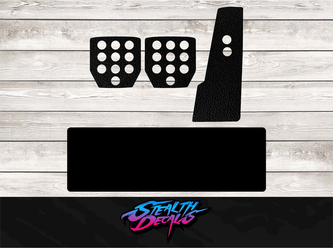thumbnail interactive-video image 1 of Ice24x3D Anti-Slip Grip Pads For Fanatec ClubSport Pedals V1/V2/V3 – Black Sticker Set 1 of 4