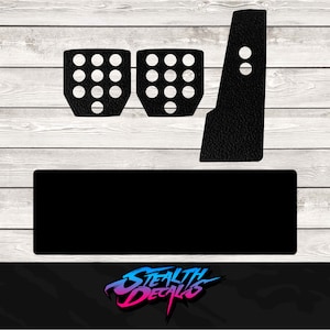Fanatec V1 V2 V3 Clubsport Pedal Plate and Heel plate Grip Mod Decals anti slip upgrade