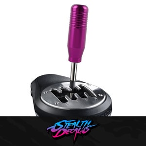 Gear Shifter knob and adapter Purple to fit Thrustmaster TH8A Sim Racing Drifting