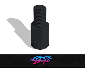 Gear Shifter knob M12x1.25 Adapter to fit Thrustmaster TH8A Sim Racing Drifting