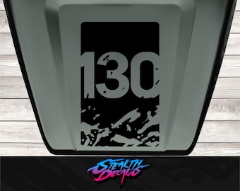 Adhesivo para el capó del Land Rover Defender 130.