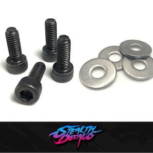 T-LCM Pedal Base Mounting Bolts and Washers x4 Fits Thrustmaster Underside Hard Mount