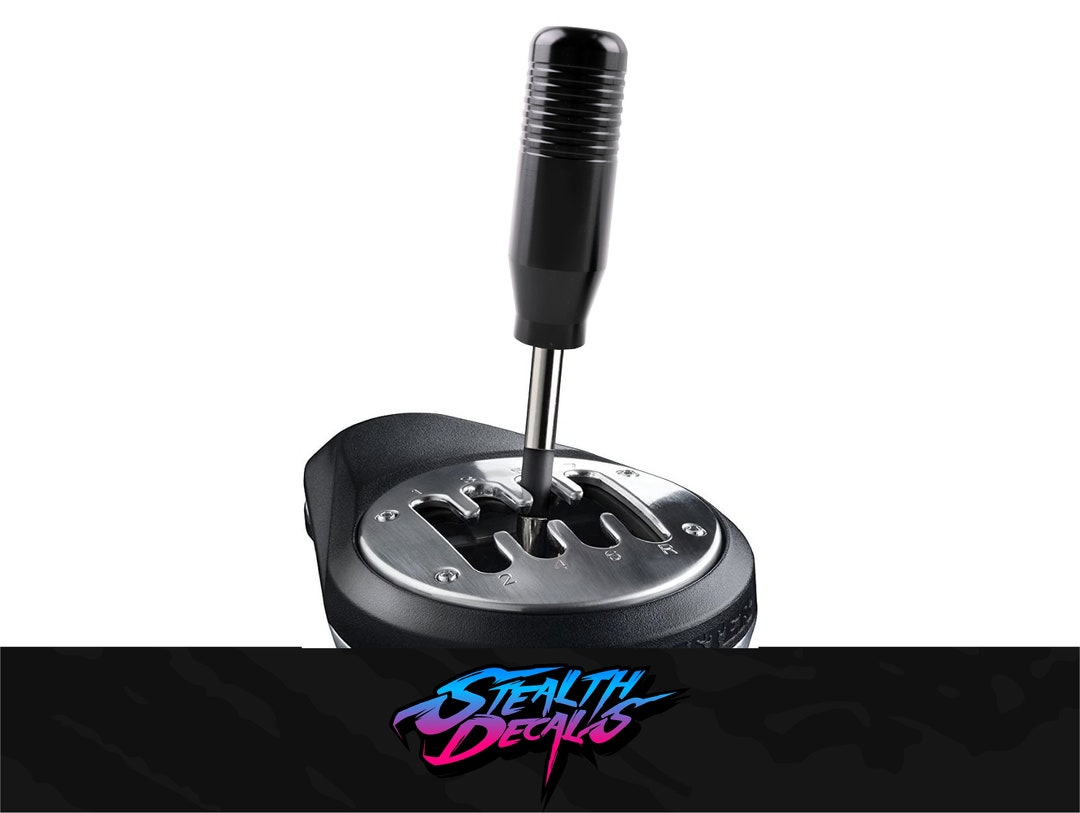 Gear Shifter Knob and Adapter Black to Fit Thrustmaster TH8A Sim Racing