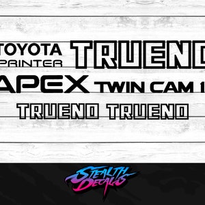 AE86 TRUENO Full decal kit