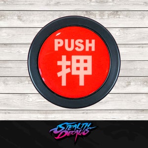 Japanse PUSH JDM claxondrukknop voor aftermarket-stuur