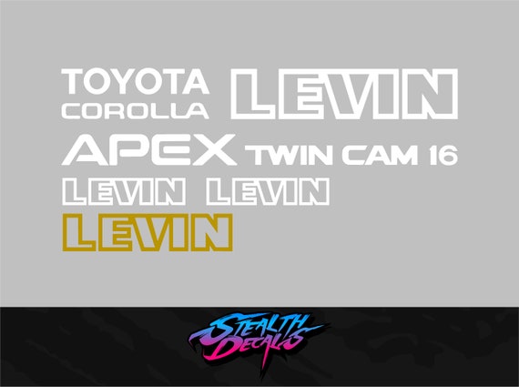 AE86 LEVIN Full Decal Kit - Etsy