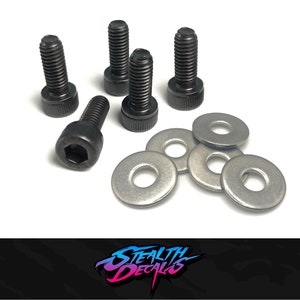 T3PM Pedal Base Mounting Bolts and Washers x5 Fits Thrustmaster Underside Hard Mount