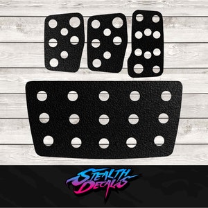 Logitech Pedal Plate and Footplate Grip Mod Decals G25/G27/G29/G920/G923 anti slip upgrade