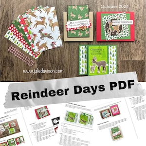 PDF - Stampin' Up! Tutoriels pour cartes de Noël Jours des rennes