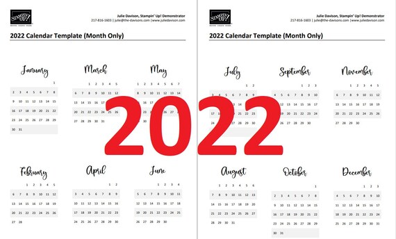 Schedule 2 2022 Instructions 2022 Calendar Template Pdf & Project Instructions | Etsy Canada