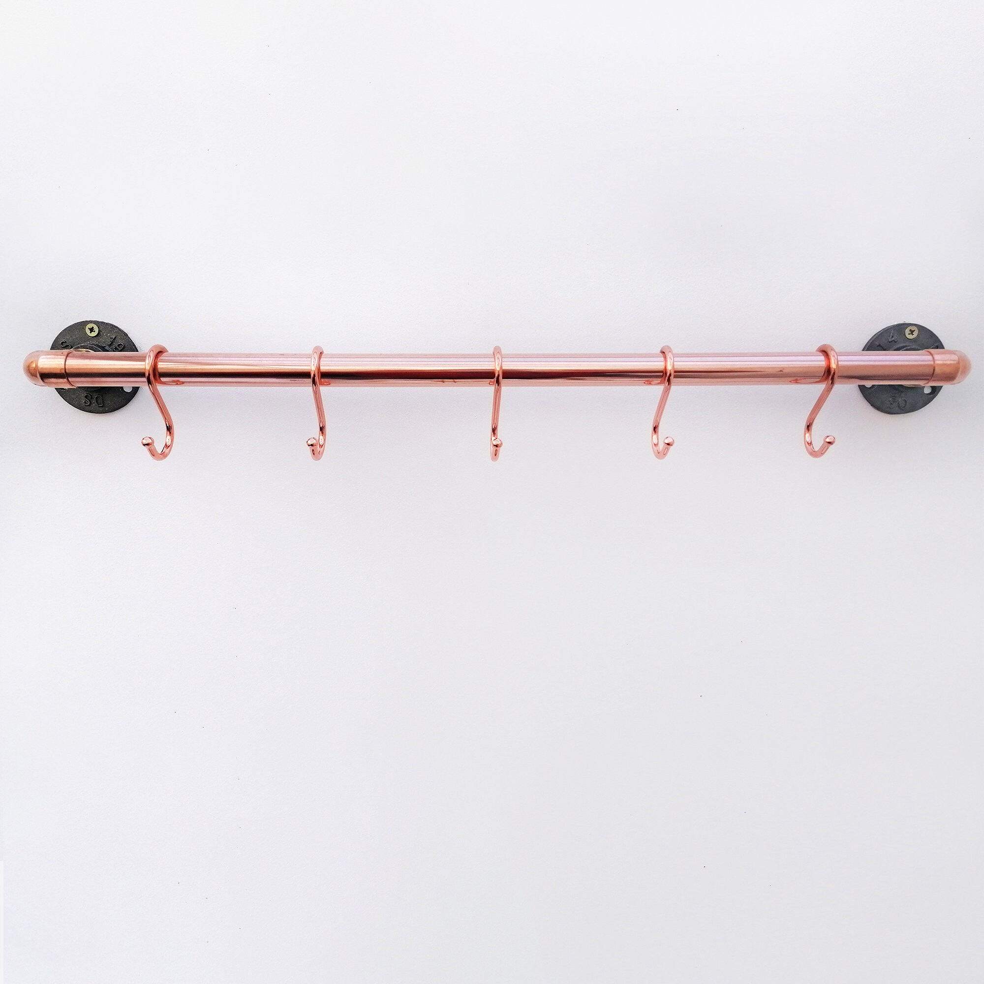 Copper hanging rail kitchen pots hanger utensils hanger Etsy