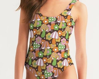 eco recycled lycra pastel rainbow festival boho hippie yoga rave Swimming costume leotard