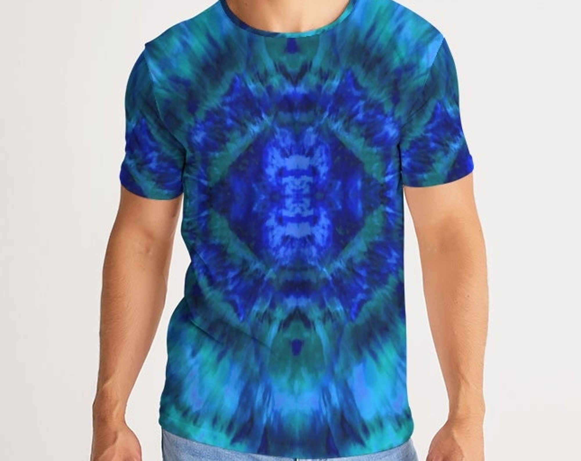 Psychedelic Hippie Shibori Tye Dye 3D T Shirt