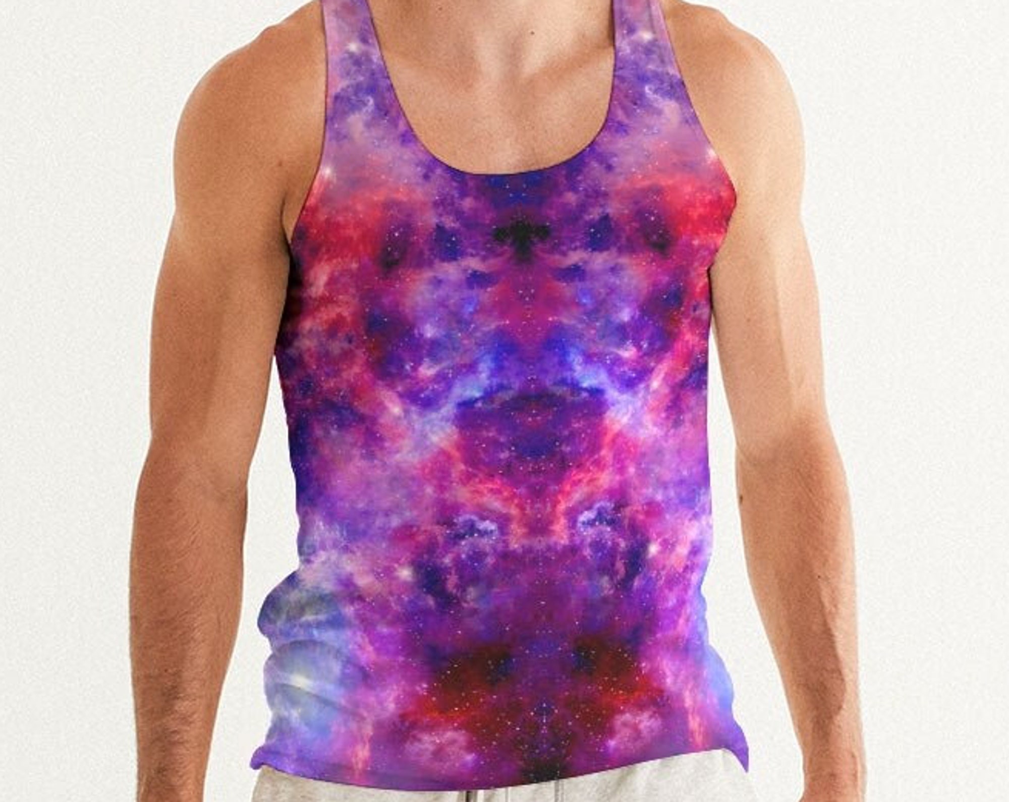 Discover Psychedelic Deep Space 3D Tank Top