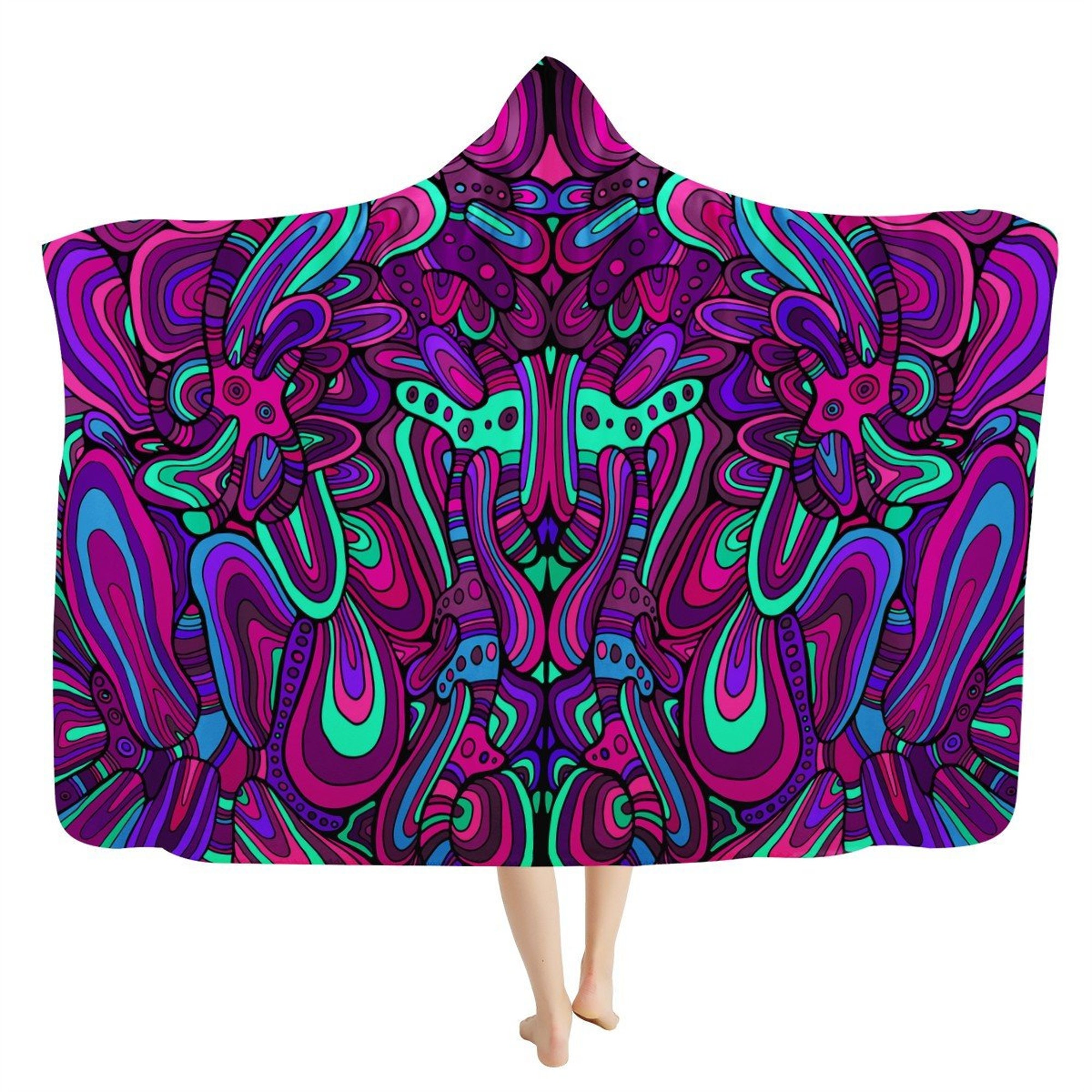 Purple Fantasy Hooded Blanket