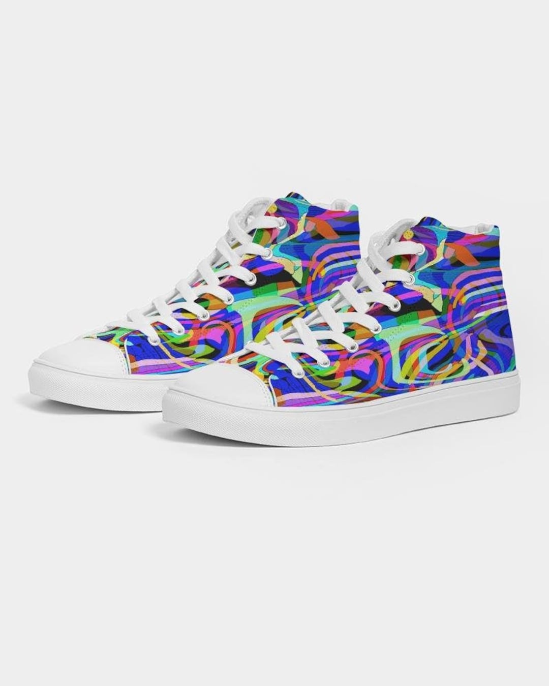 Monkey Trippy Psychedelic Women's High Top Shoes