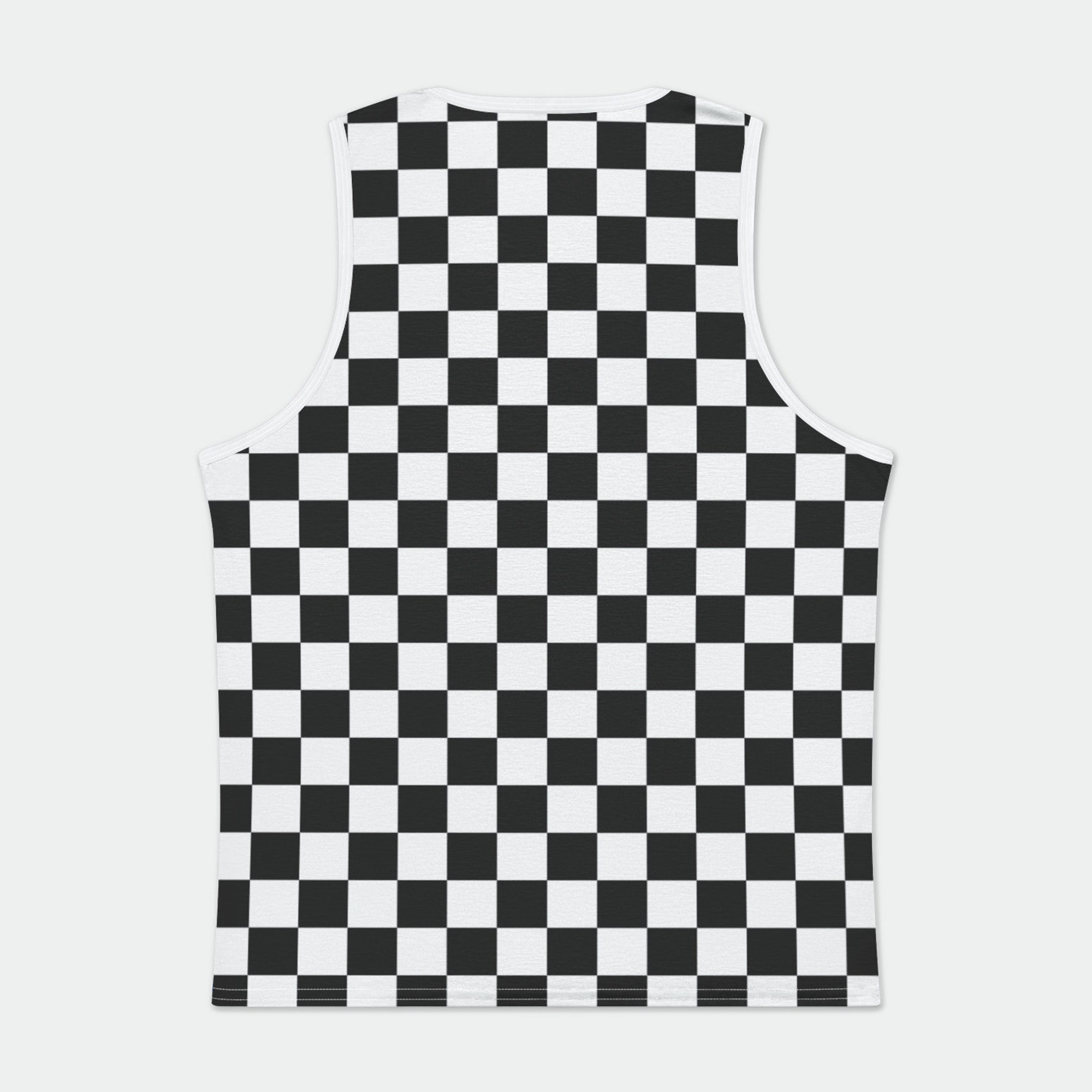 Checkered Rave 3D Tank Top