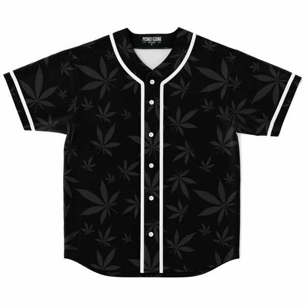 Stoner Cannabis Marijuana Baseball Jersey - Kush 420 Festival Clothing, Marijuana Enthusiast, Custom Weed Top, Dank Rave Wear, Dope Gift
