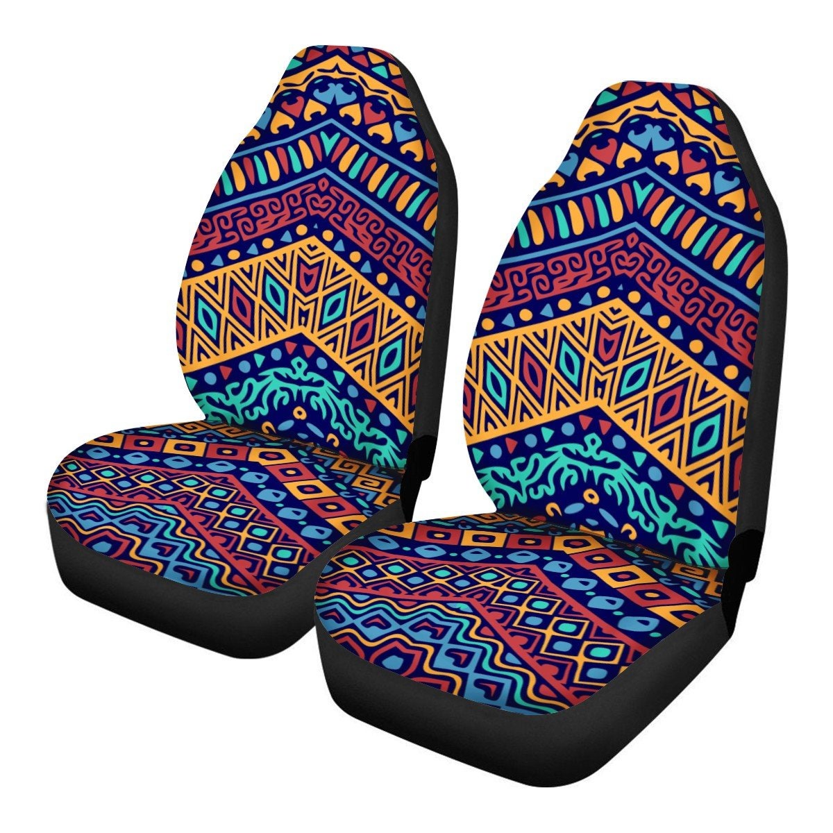 Ethnic Ornament Car Seat Covers Colorful Aztec Seat Covers Etsy UK