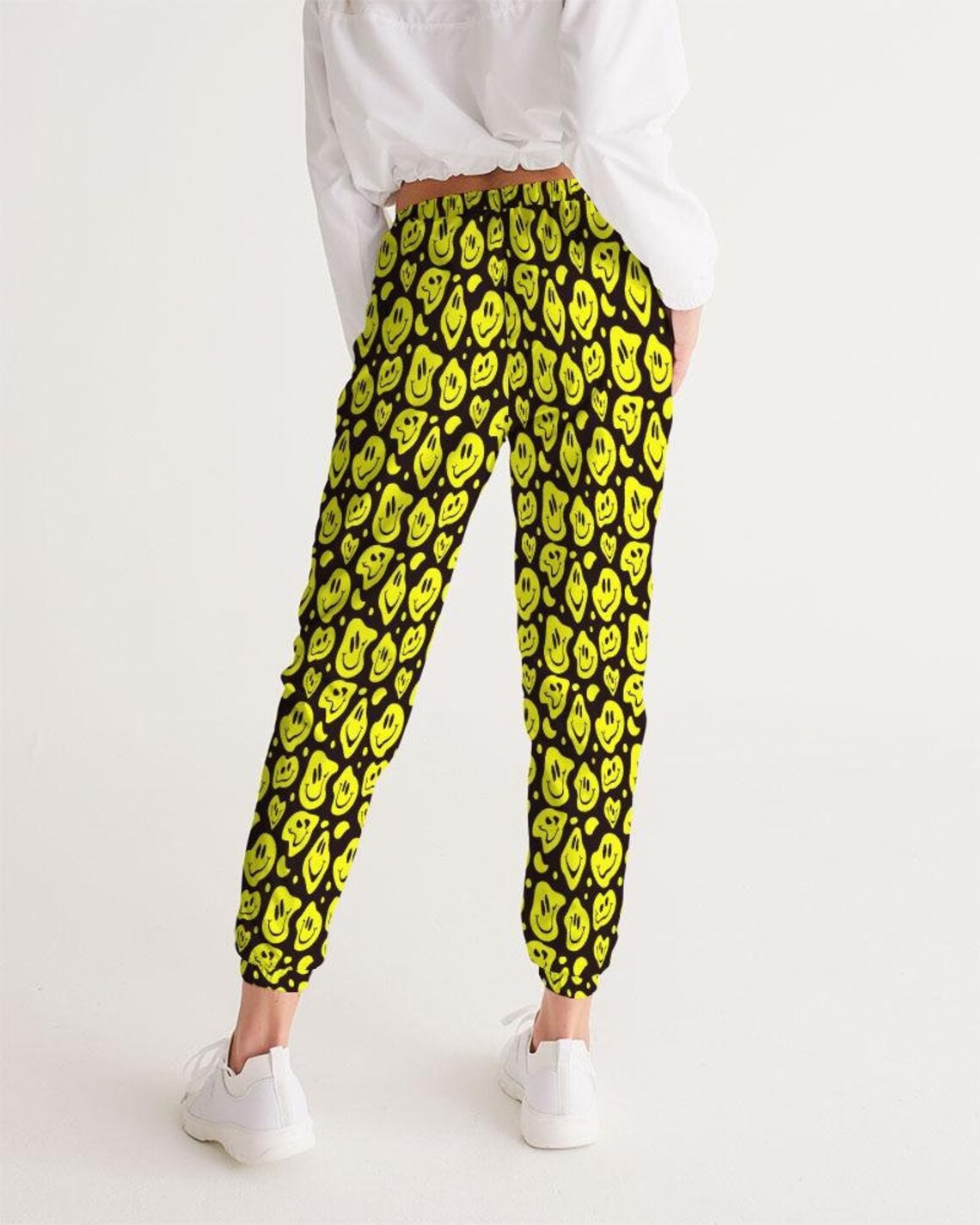 Melting Faces Women's Track Pants Smiley Faces Jogging - Etsy