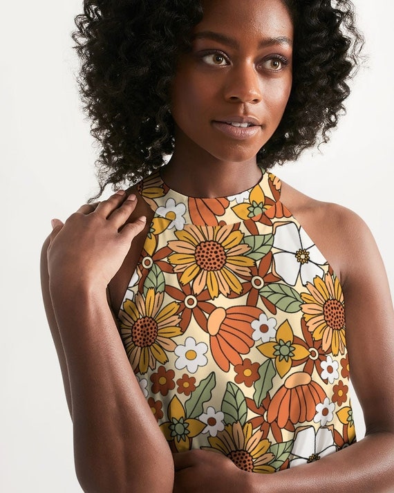Retro sleeveless dress sale