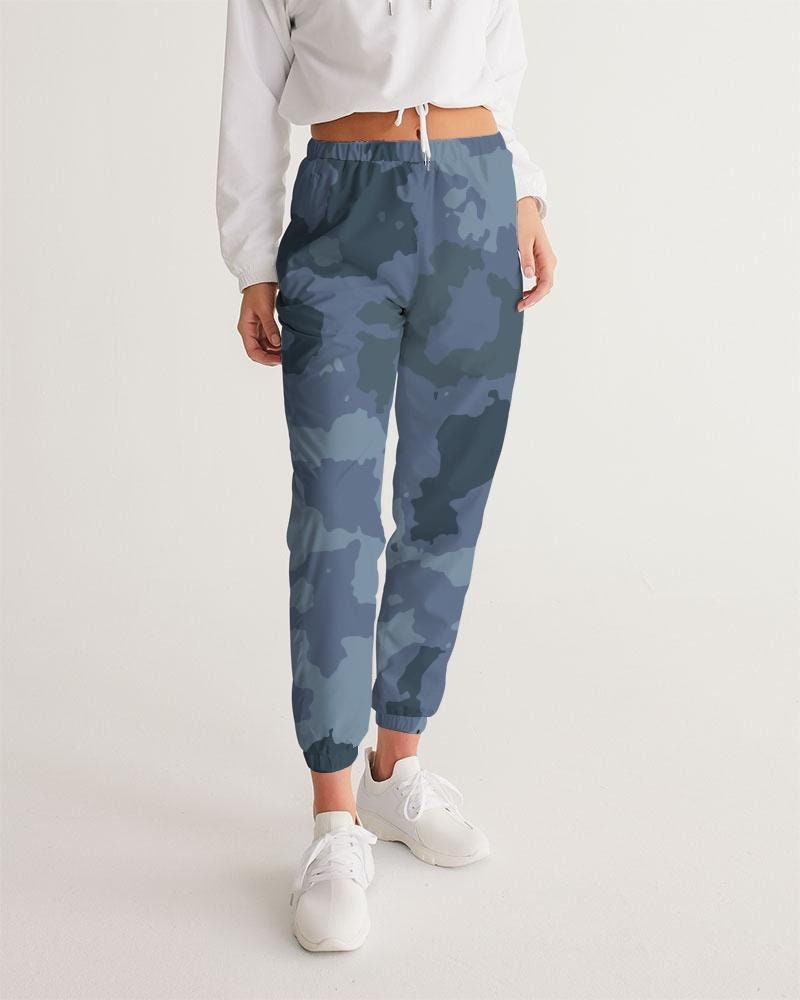 Navy Blue Camouflage Lycra Army Printed Slim Fit Joggers For Men Track  Pants