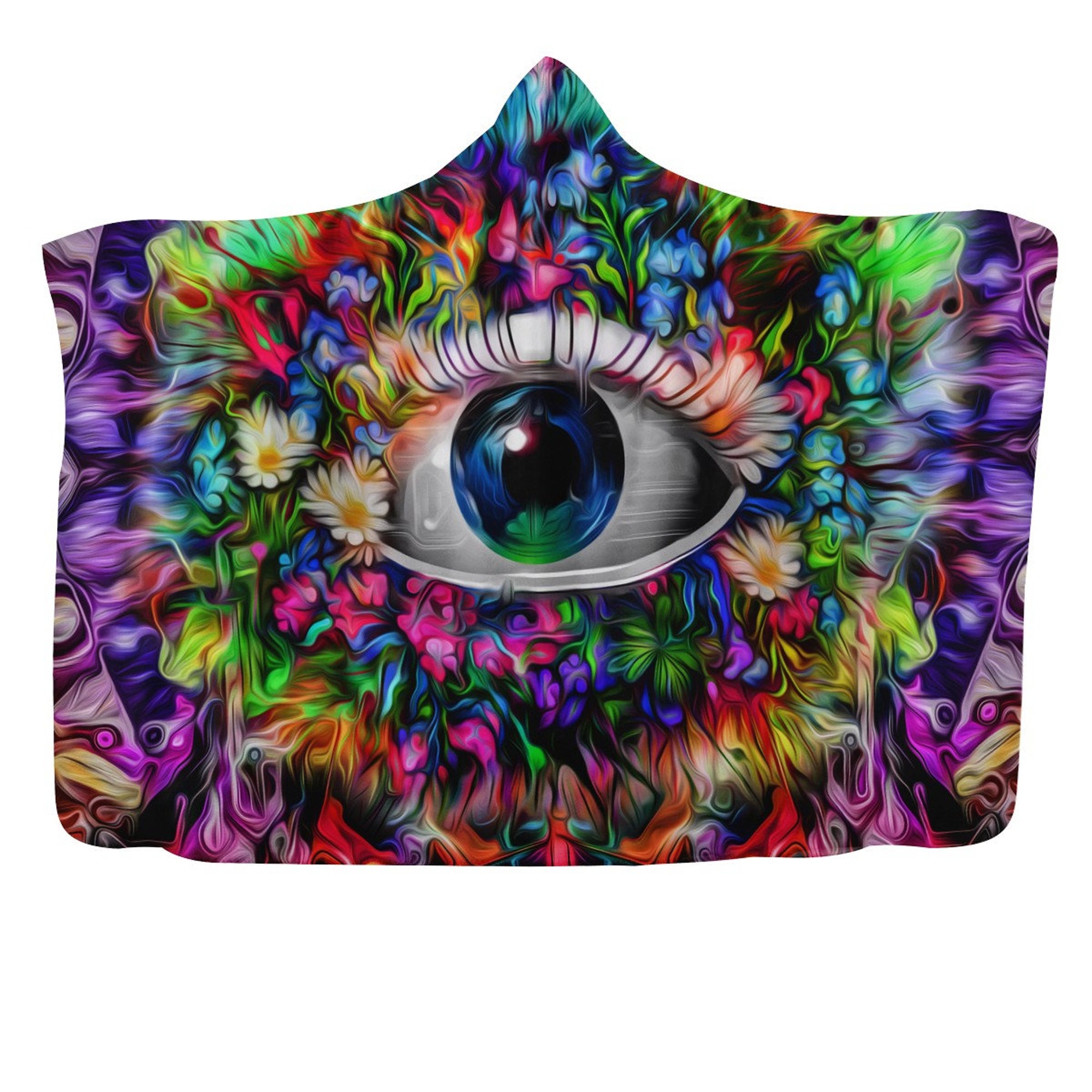Colorful Magical Eye Hooded Blanket