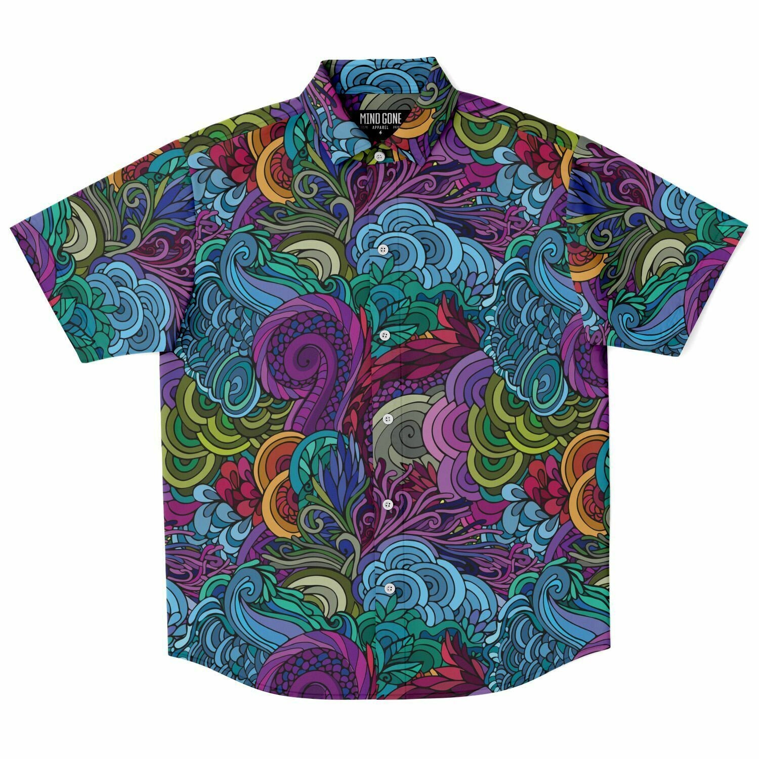 Discover Purple Hawaiian Shirt, Camisa Hawaiana Morada para Hombre Mujer