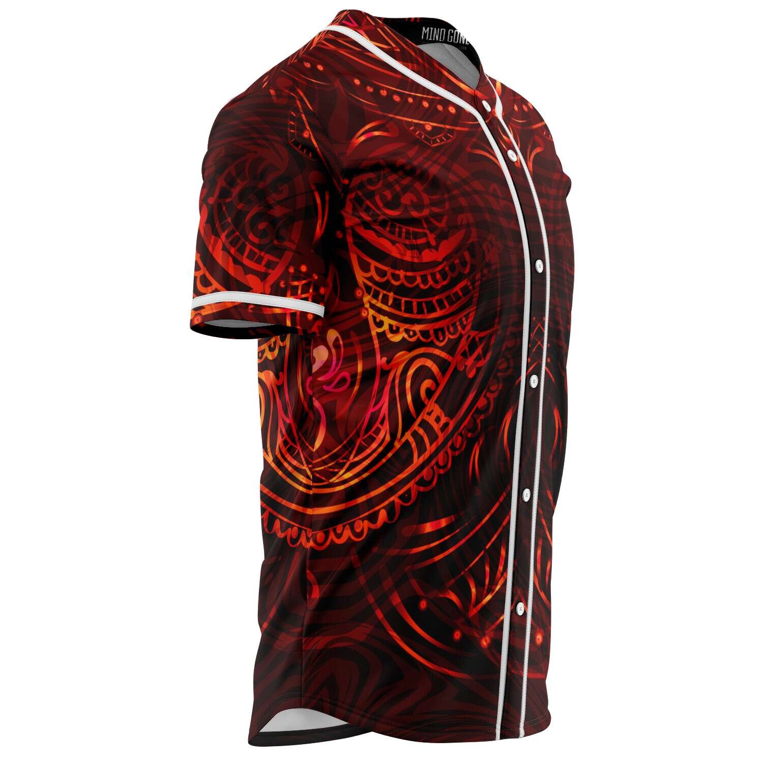 Polynesian Baseball Jersey Tribal Custom Design Tonga Shirt Etsy