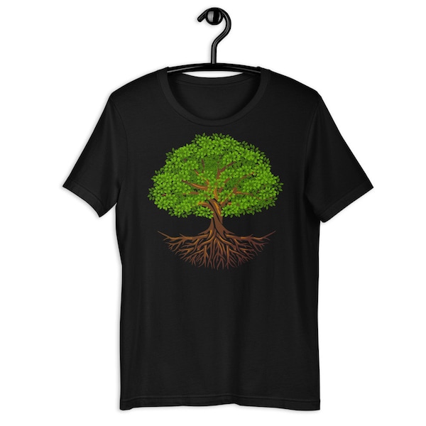 Tree Of Life Shirt - Moeder Aarde, Nature T-Shirt, Yoga Shirt, Tree Lover, Hippie Soul, Levendige Kleuren, Roots Short-Sleeve Unisex T-Shirt