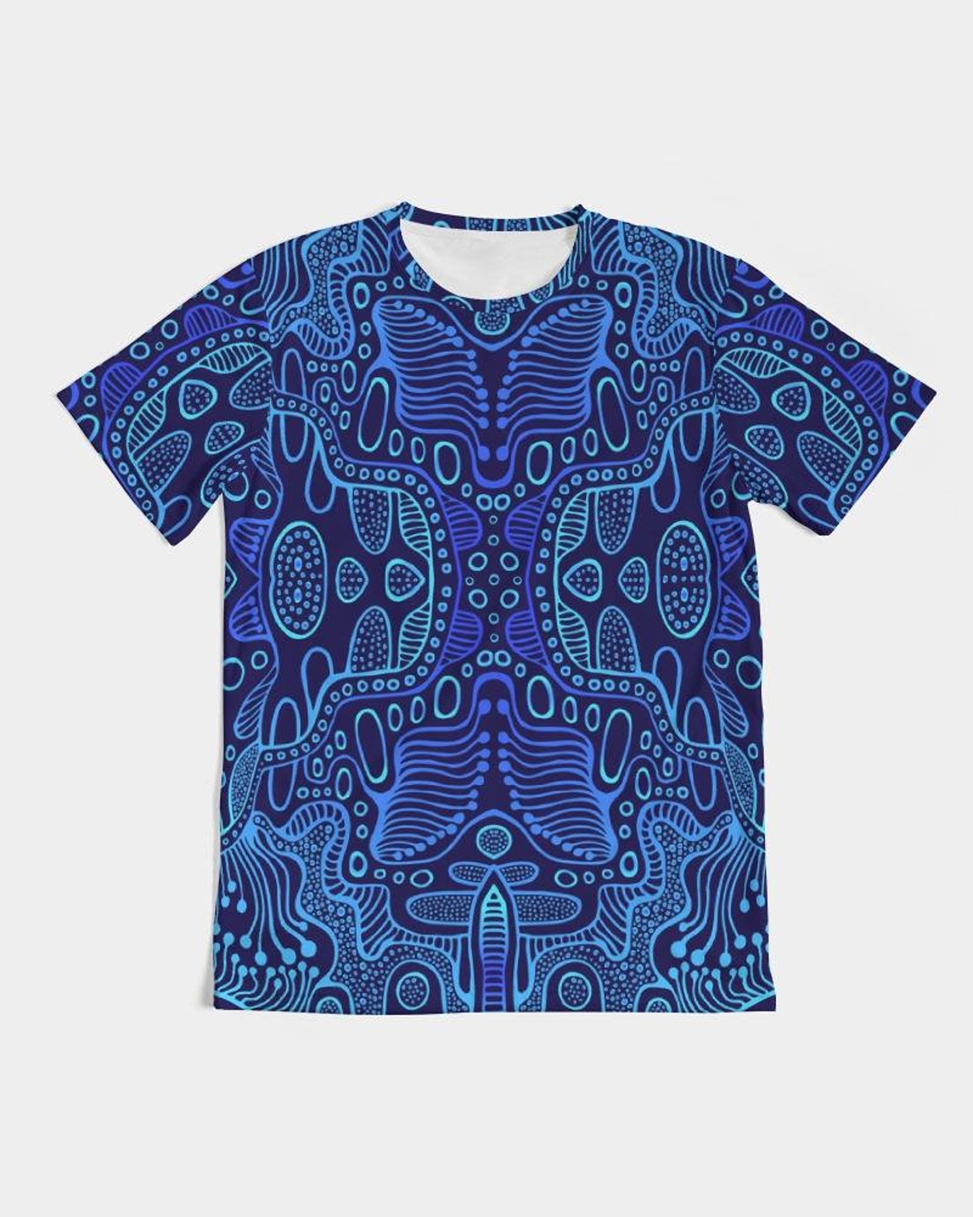 Discover Blue Psychedelic Trance 3D T Shirt