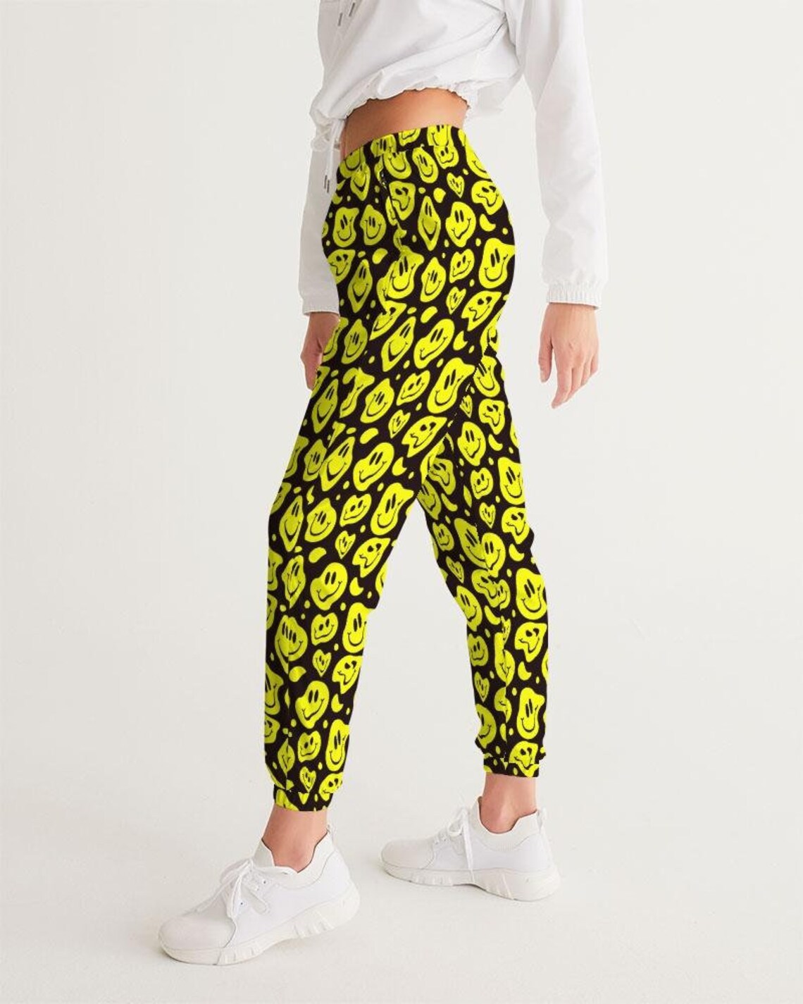 smiley face joggers
