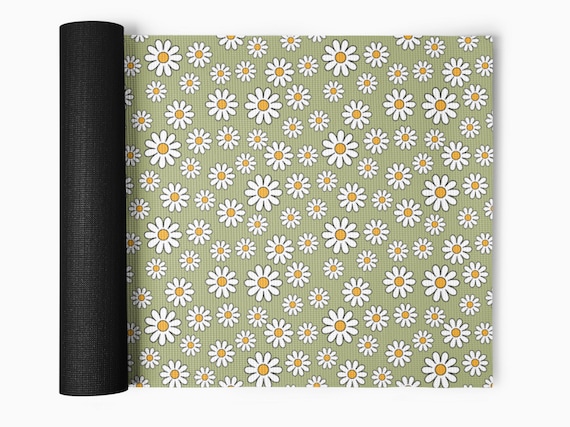 Buy Chic Daisy Flowers Yoga Mat Cute Yogi Gift, Daisies Floral