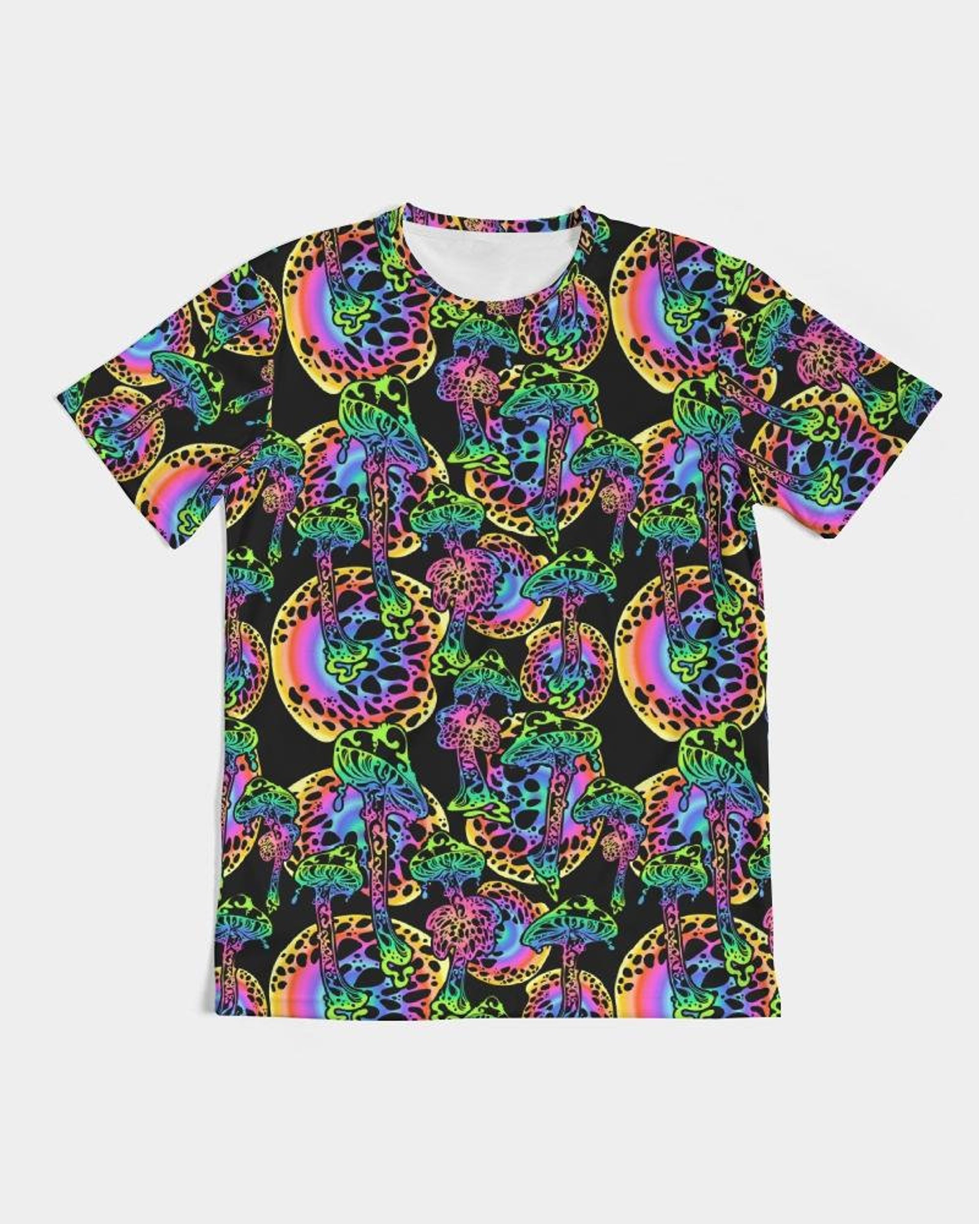 Discover Glowing Psychedelic Mushrooms 3D T Shirt