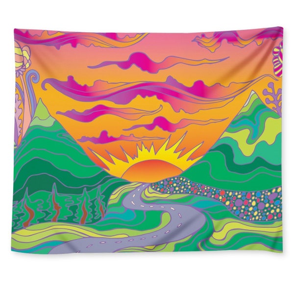 Hippie Tapestry Etsy