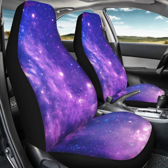 Purple Cosmic Galaxy Auto Sitzbezüge Universum Weltraum Auto Dekor,  Sonnensystem, Nebel Auto Sitzschutz, Sternenhimmel Auto Zubehör - .de