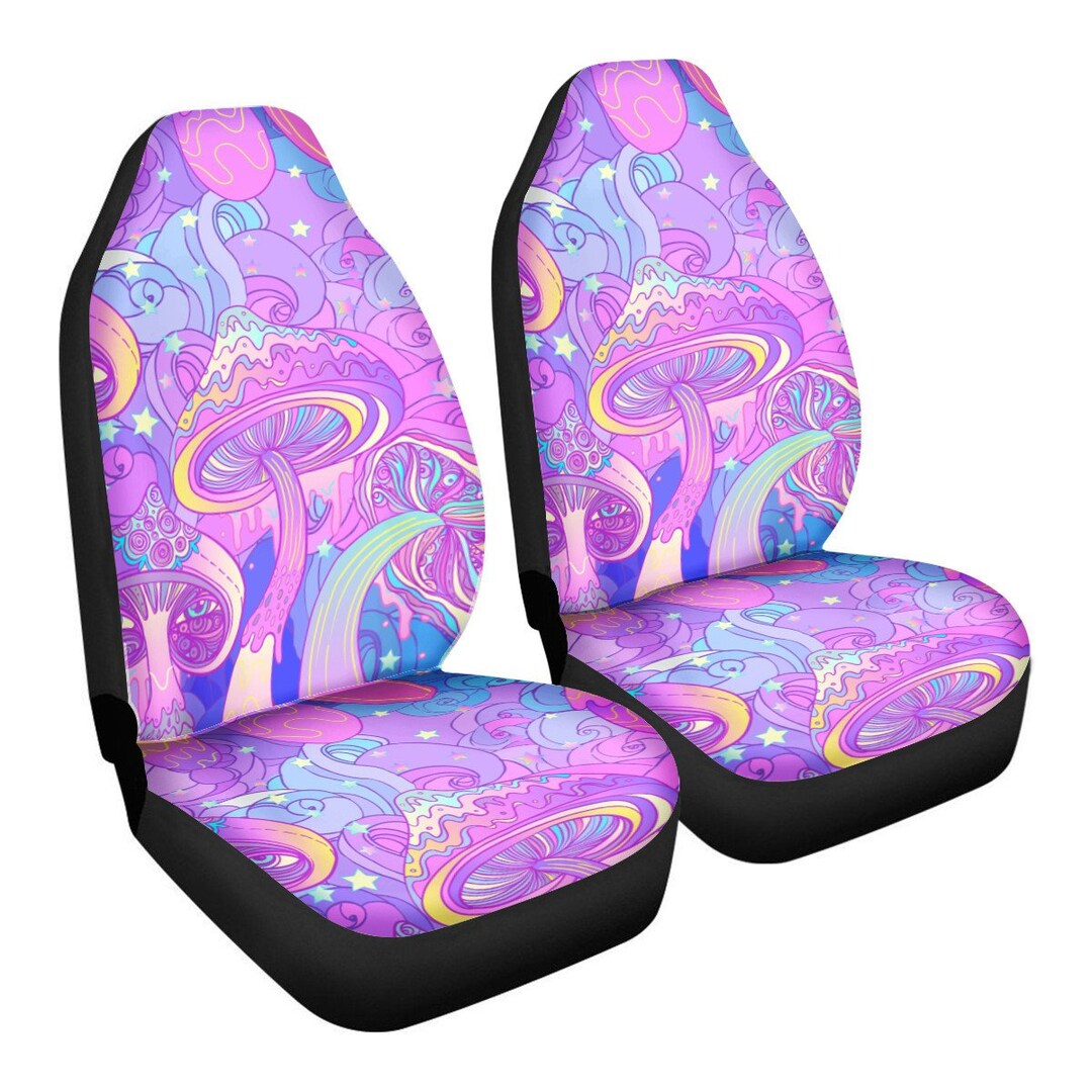 Pink Hippie Psychedelic Pet Car Seat Cover