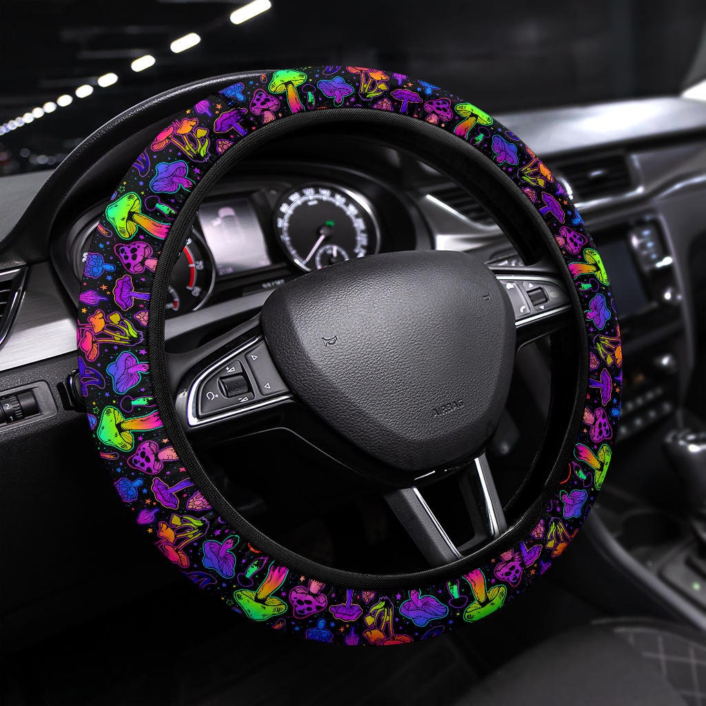 Steering Wheel Cover Women Steering Wheel Cover Car Wheel Protector for  Vehicle, Car, Auto, SUV and More, 15 Inch (for Flowers Dead Skull Head  Black)