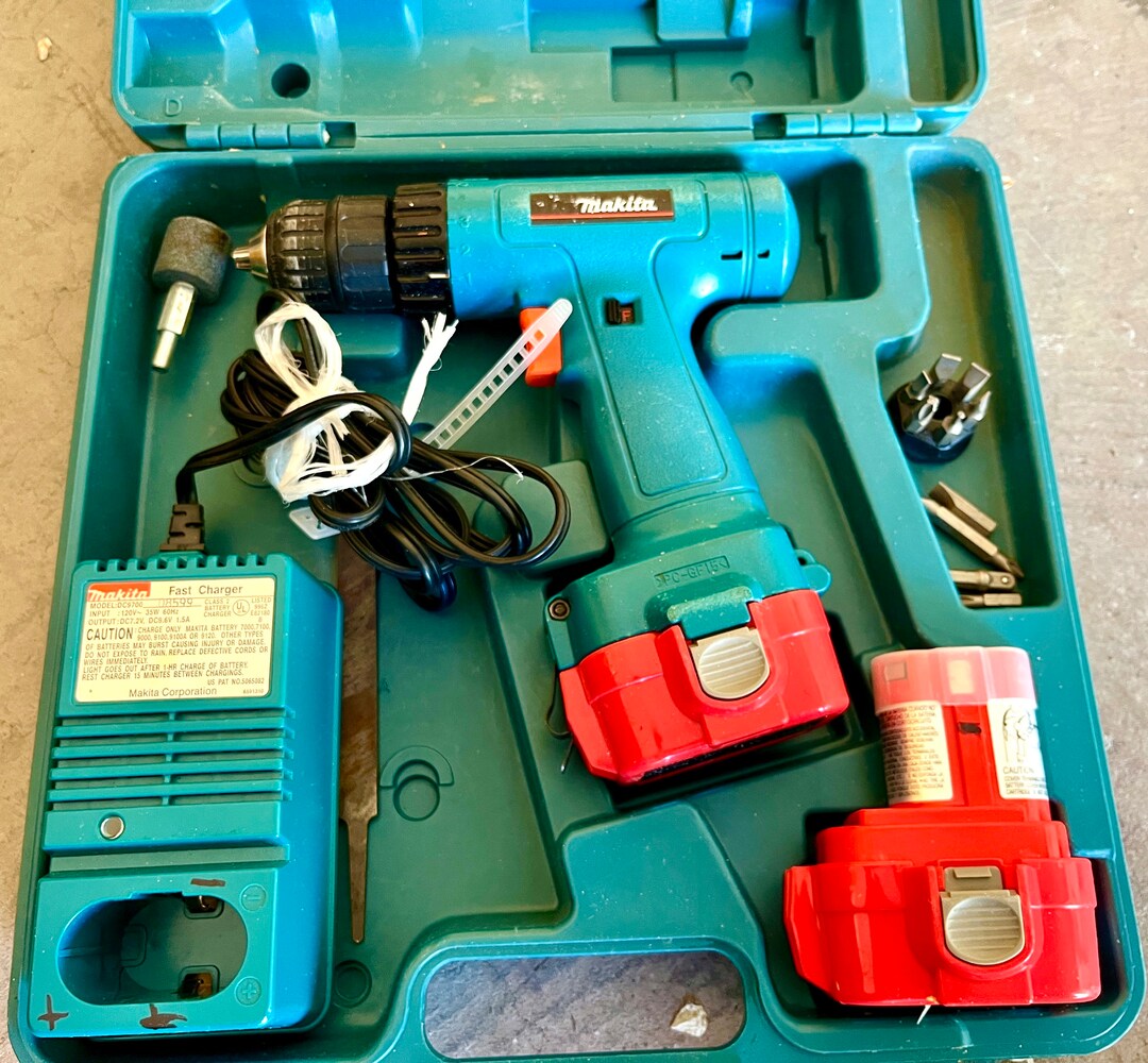 Makita Electric Drill Set With Extra Drill Bits Etsy