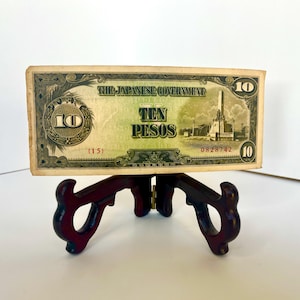 World War II Japanese Government Philippine Occupation Ten Peso  Paper Currency