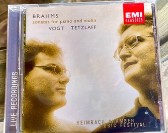 Brahms Sonates Piano Violon Vogt Tetzlaff EMI Classics Festival de musique de Heimbach