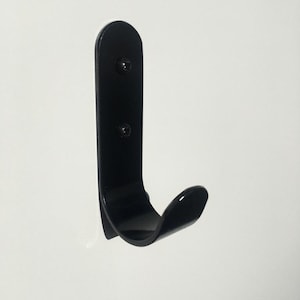 J Hook: Modern Coat and Towel Hook Black & White