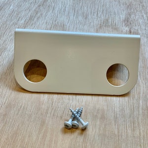 White Double Wall Mounted Pump Bottle Bracket Only