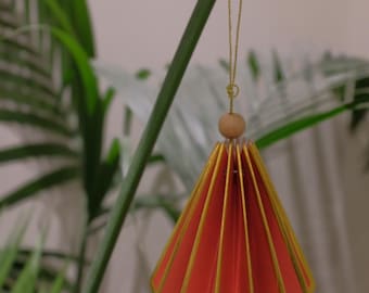 Large Paper decoration, Scandi decoration, Rustic ornaments, Eco baubles.