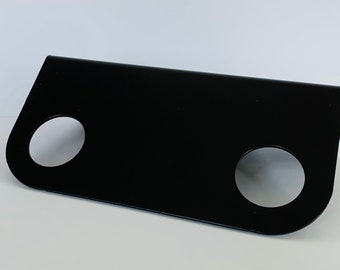 Black Double Wall Mounted Pump Bottle Bracket Only 28mm