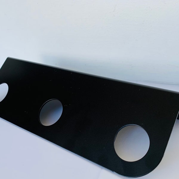 Black Triple Wall Mounted Pump Bottle Bracket Only 28mm